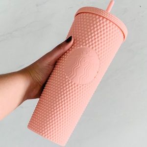 Starbucks Matte Pink Studded Cold Cup